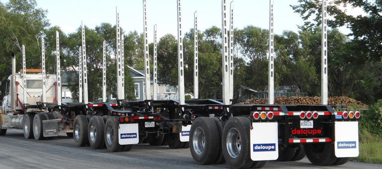 B-Train logging trailer | Deloupe